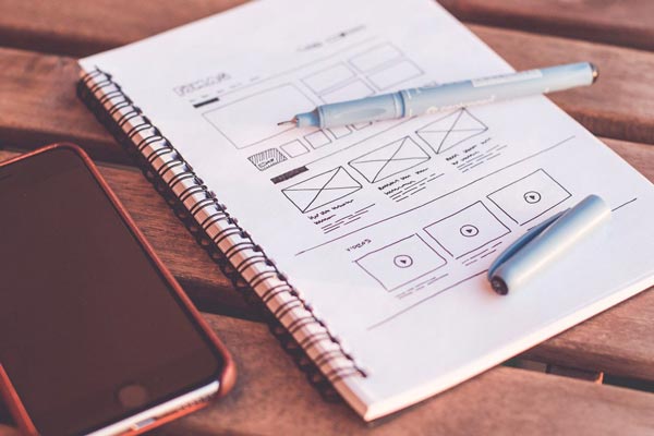 یک Wireframe بکشید